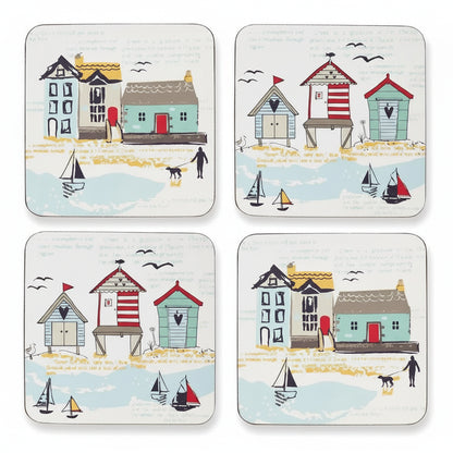 Cooksmart Beside The Seaside Set of 4 Coasters Cooksmart England