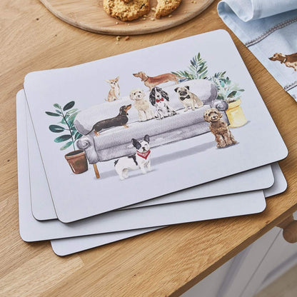Cooksmart Curious Dogs Set of 4 Placemats Cooksmart England