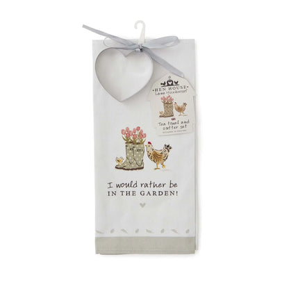 Cooksmart Hen House Lane Tea Towel & Cookie Cutter Set