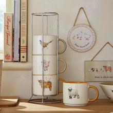 Cooksmart Buttercup Farm Stacking Mugs In Holder - Set of 4