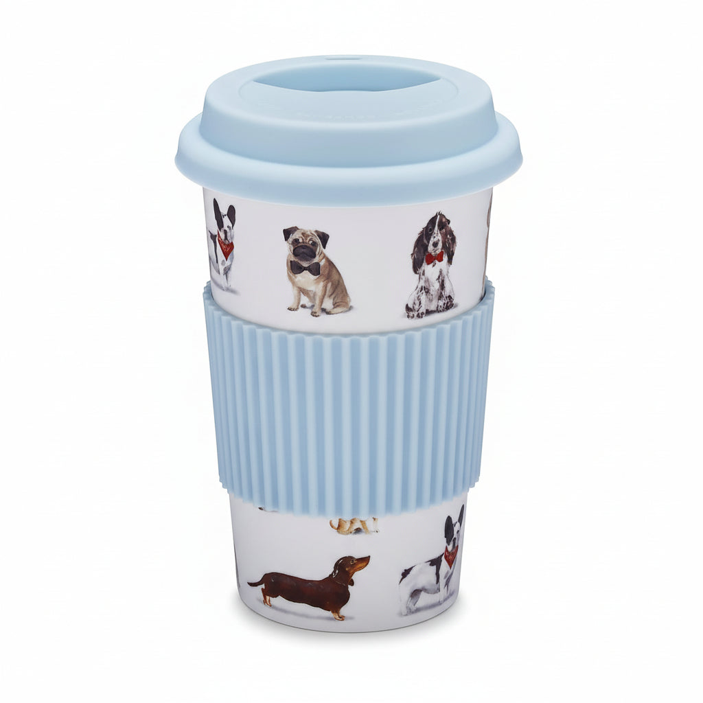 Cooksmart Curious Dogs Ceramic Travel Mug Cooksmart England